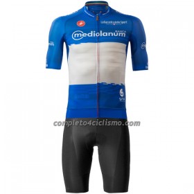 Completo Maglia + Pantaloncino con bretelle 2023 Giro d`Italia Maglia Azzurra Manica Corta